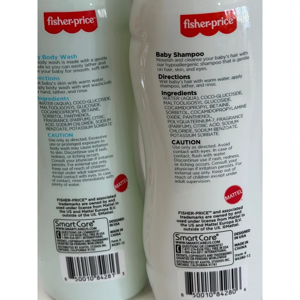 Fisher-Price Hello Bathtime Baby Shampoo Body Wash Lotion Set 3 Pack 10oz Each